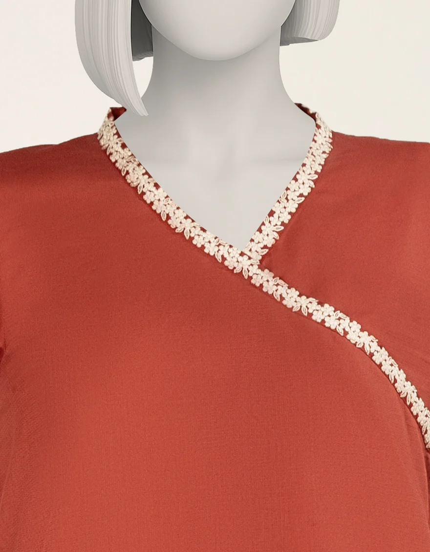 RED TEXTURED 2PC STITCHED | JLAWN-S-JST-25-2200/S NEW GARA-4 - Image 4