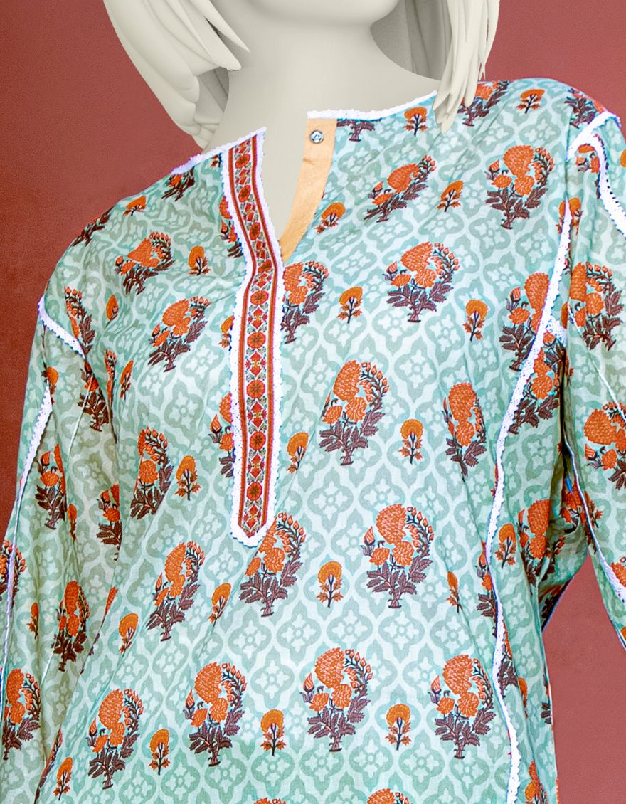 GREEN LAWN 2PC UNSTITCHED | JLAWN-S-JST-US-21-1615 YESIL - Image 2