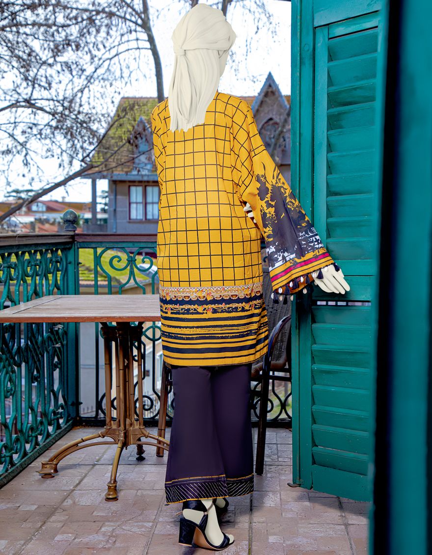YELLOW LAWN 2PC UNSTITCHED | JLAWN-S-JST-US-21-1616 TRENDSETTER - Image 3