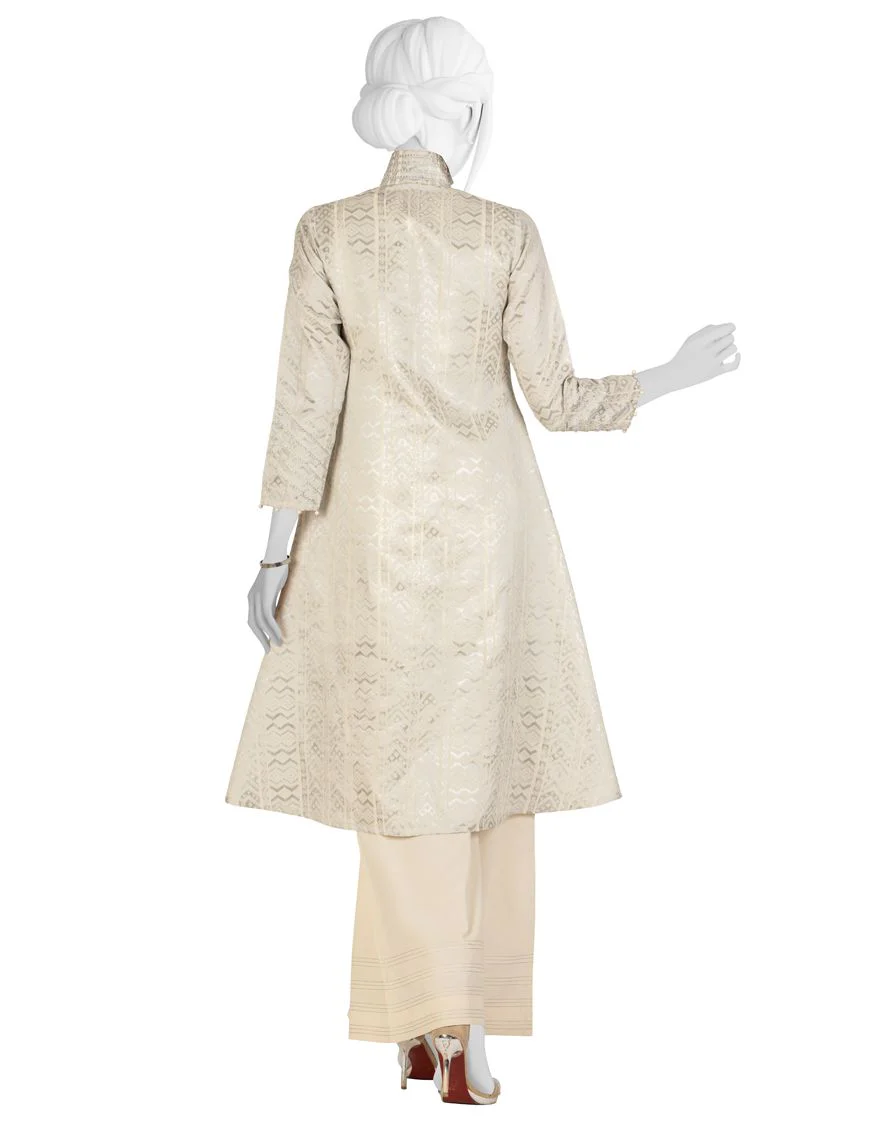OFF WHITE LAWN 2PC UNSTITCHED | JLAWN-S-JST-US-21-1626 LAPIS - Image 2
