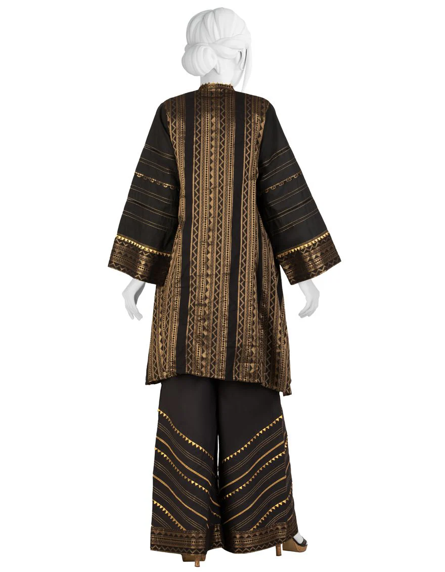 BLACK LAWN 2PC UNSTITCHED | JLAWN-S-JST-US-21-1627 SURKHAB - Image 2