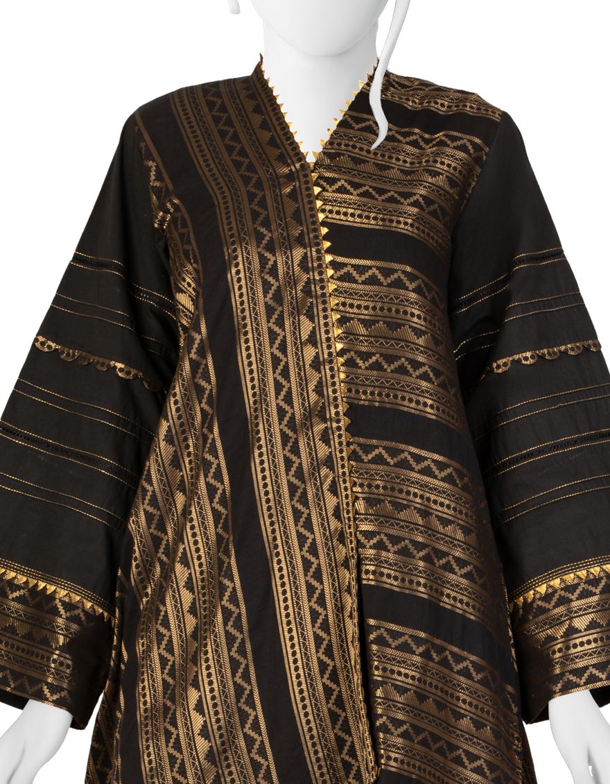 BLACK LAWN 2PC UNSTITCHED | JLAWN-S-JST-US-21-1627 SURKHAB - Image 3