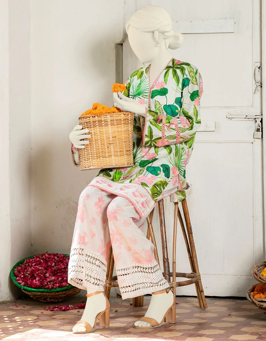 GREY-OFF WHITE LAWN 2PC UNSTITCHED | JLAWN-S-JST-US-21-1636 MAAT - Image 2