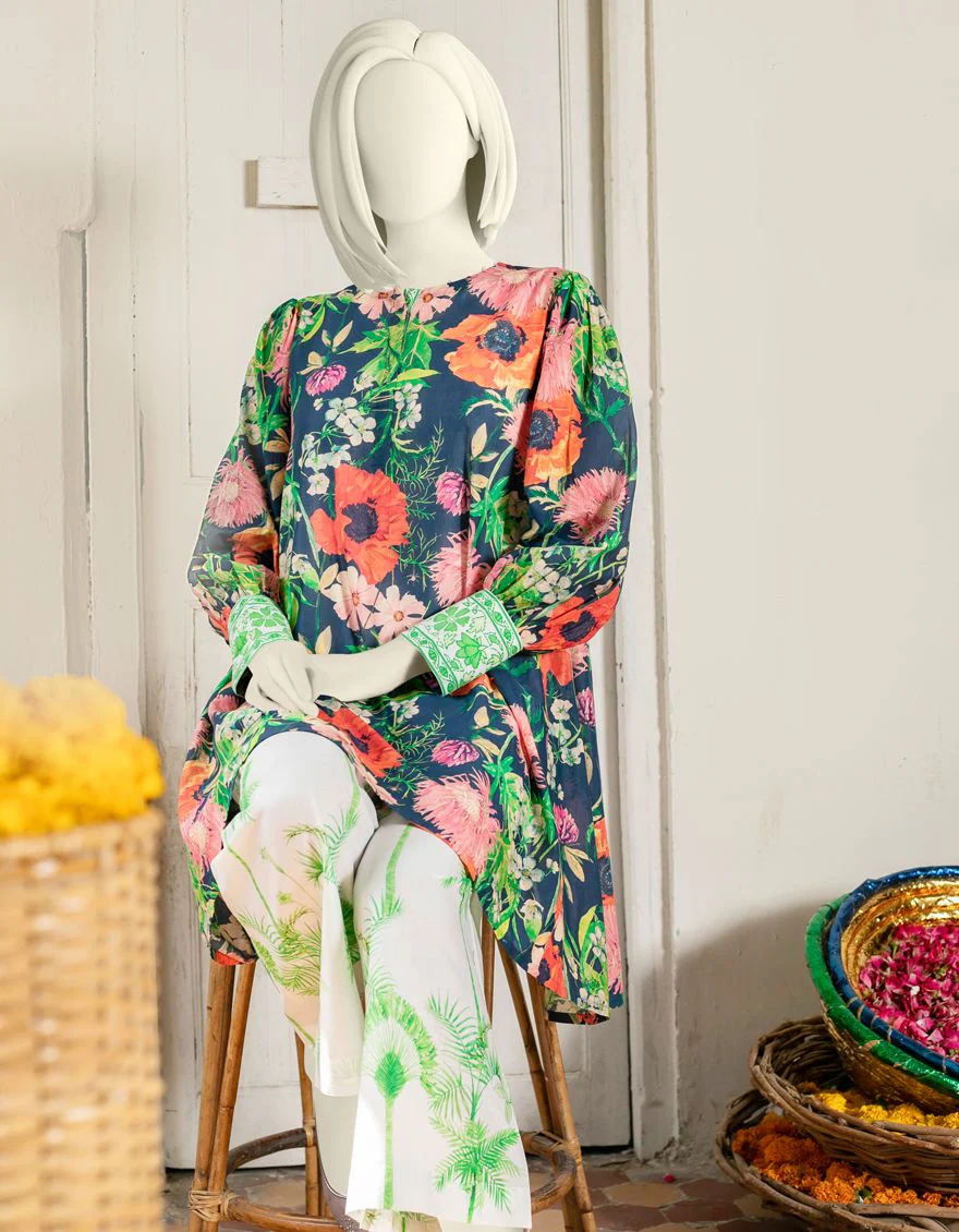 MULTICOLOR LAWN 2PC UNSTITCHED | JLAWN-S-JST-US-21-1637 NOUR - Image 2