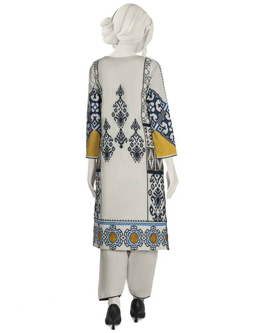 GREY LAWN 2PC STITCHED | JLAWN-S-JST-US-22-1601/S SNOW DROP - Image 2