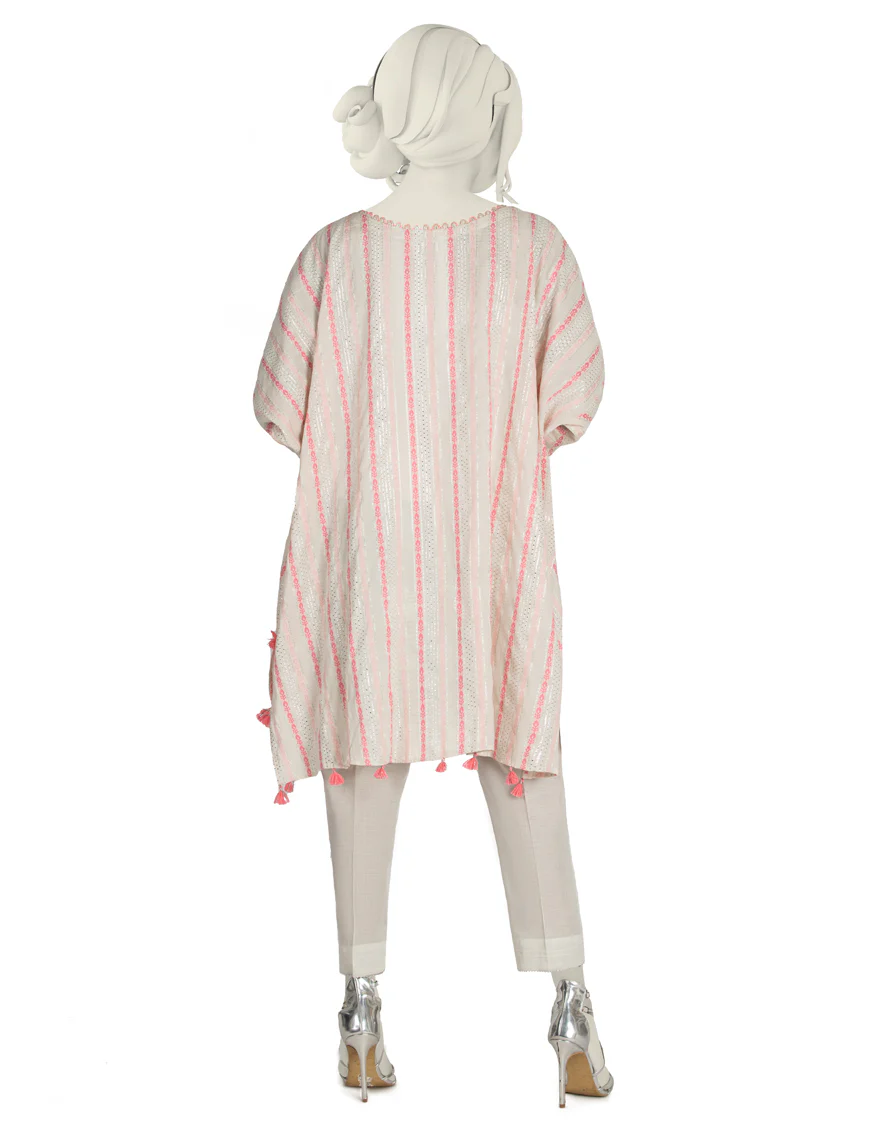 OFF WHITE JACQUARD 2PC STITCHED | JLAWN-S-JST-US-22-1604/S NEON - Image 2