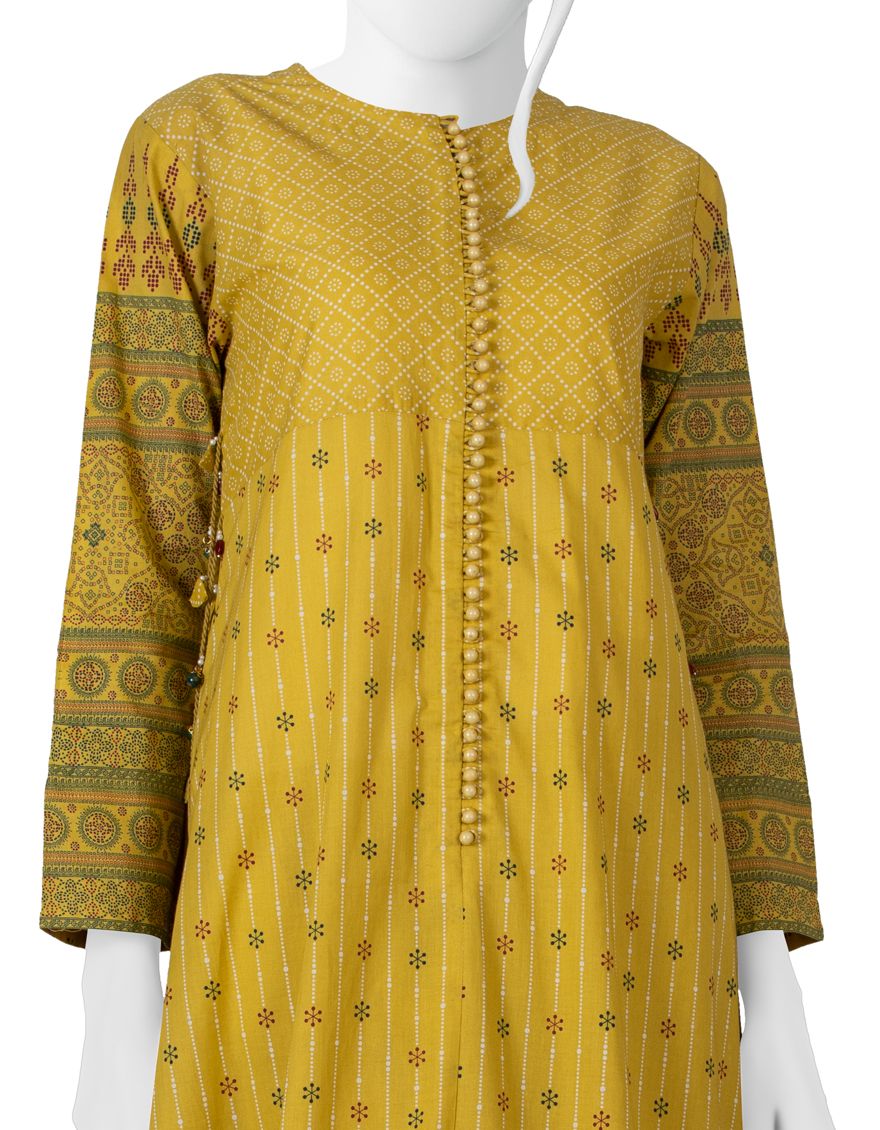 YELLOW 2PC UNSTITCHED | JLAWN-S-JST-US-22-1612 MAHAR-O-MAAH - Image 3