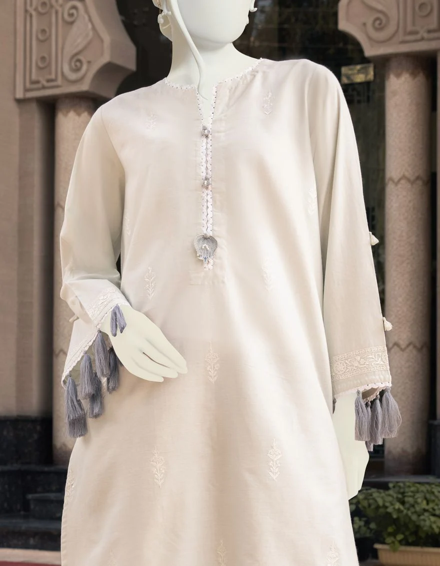 LIGHT GREY LAWN 2PC UNSTITCHED | JLAWN-S-JST-US-22-1614 OXALIS - Image 4