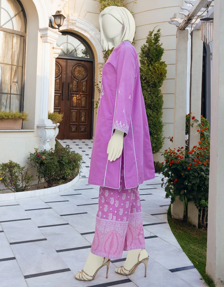 PINK LAWN 2PC UNSTITCHED | JLAWN-S-JST-US-22-1615 QUINCE - Image 2