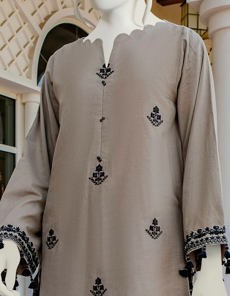 GREY LAWN 2PC UNSTITCHED | JLAWN-S-JST-US-22-1616 SAGE - Image 2