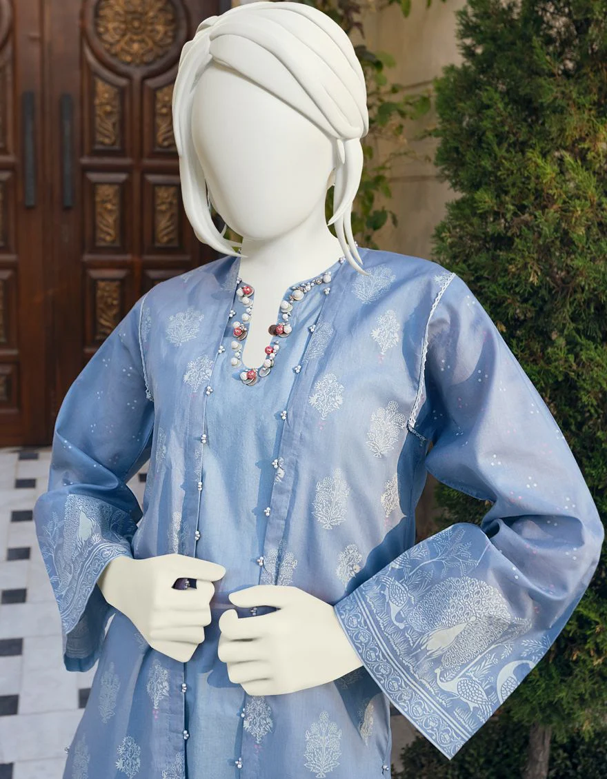 SKY BLUE 2PC UNSTITCHED | JLAWN-S-JST-US-22-1621 MOONLIGHT - Image 3