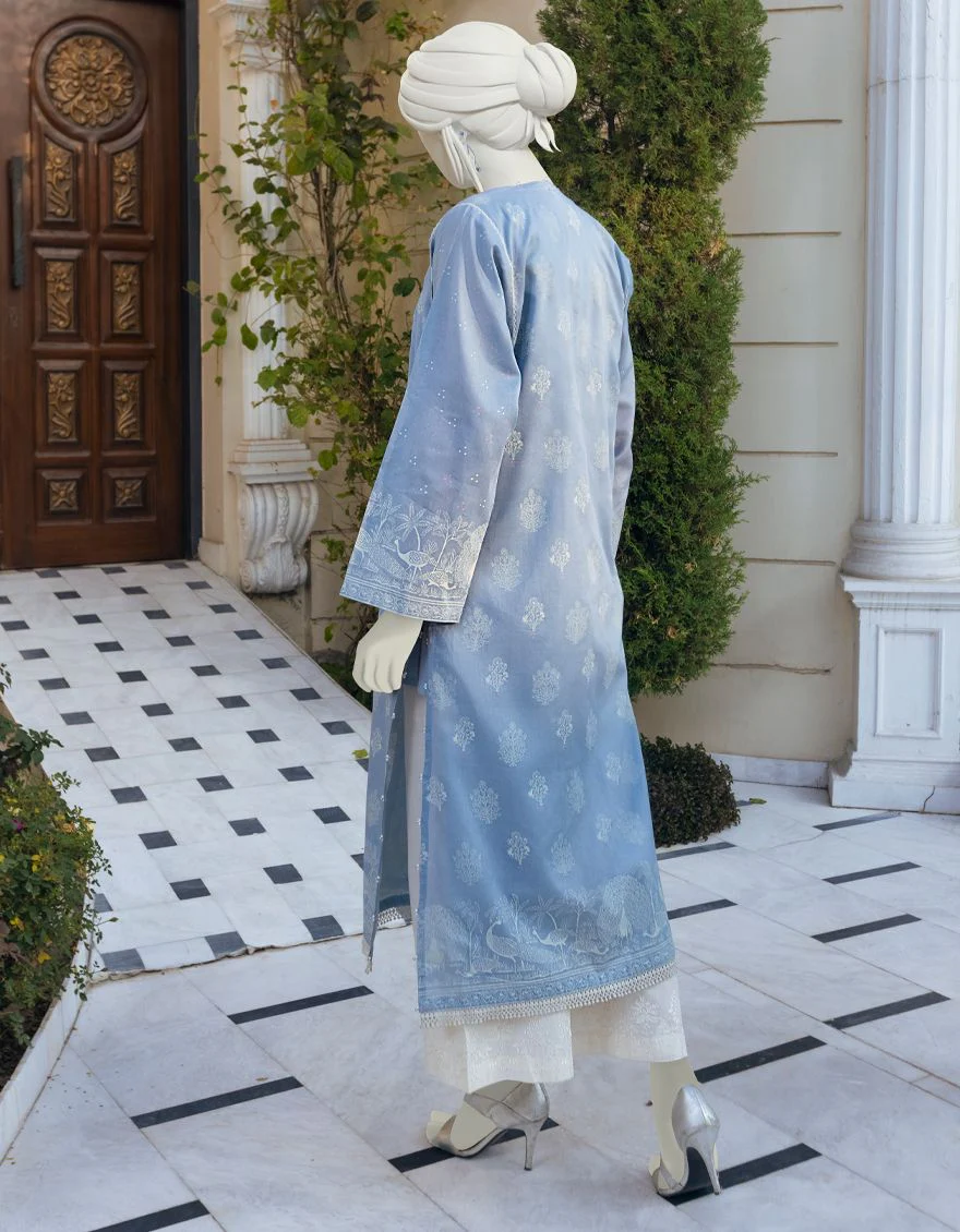 SKY BLUE 2PC UNSTITCHED | JLAWN-S-JST-US-22-1621 MOONLIGHT - Image 4