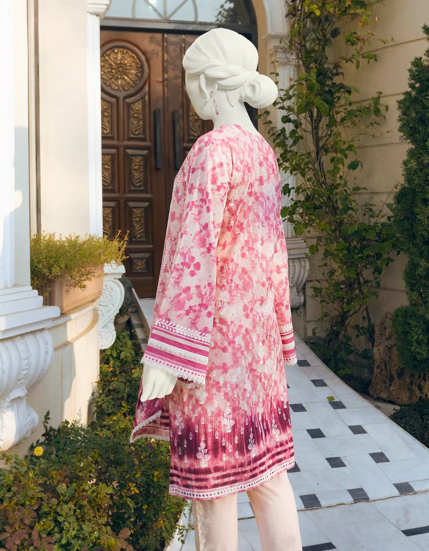 PEACH PINK LAWN 2PC UNSTITCHED | JLAWN-S-JST-US-22-1624 BLACK CURRENT - Image 2