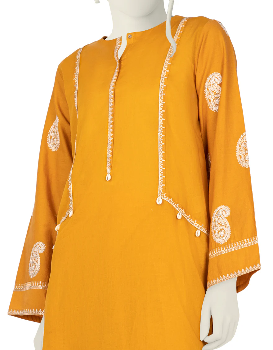 OCHRE LAWN 2PC STITCHED | JLAWN-S-JST-US-22-1626/S SUN FLOWER - Image 2