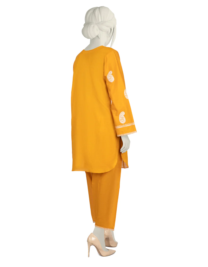 OCHRE LAWN 2PC STITCHED | JLAWN-S-JST-US-22-1626/S SUN FLOWER - Image 3
