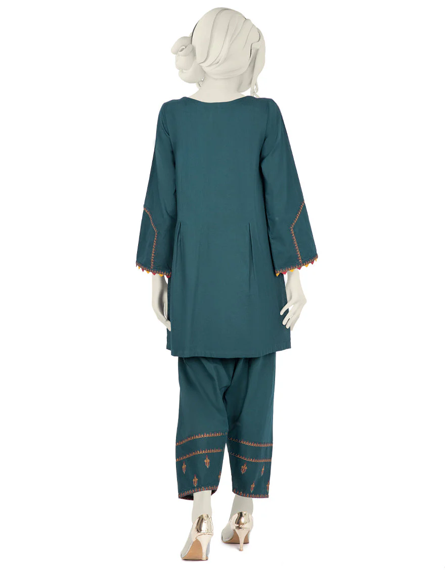 DEEP GREEN LAWN 2PC STITCHED | JLAWN-S-JST-US-22-1627/S SURREAL - Image 2