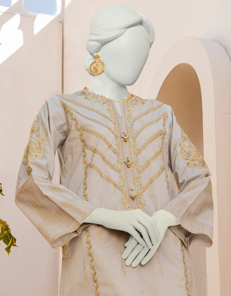 GREY LAWN 2PC STITCHED | JLAWN-S-JST-US-23-1606/S KAHARI - Image 3