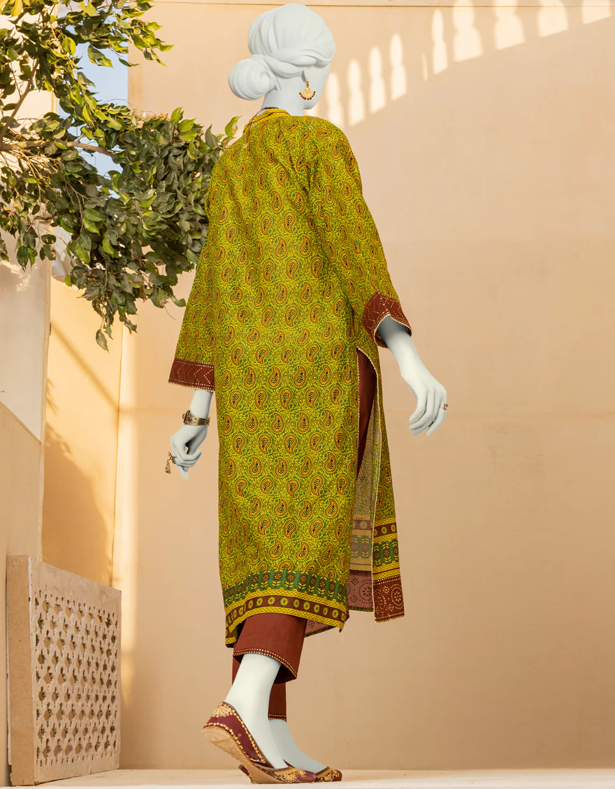 GREEN LAWN 2PC STITCHED | JLAWN-S-JST-US-23-1608/S JAS-066 - Image 2