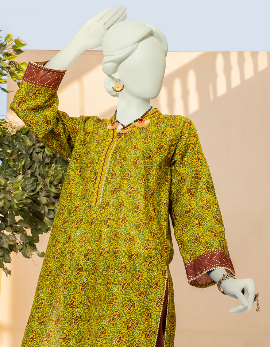 GREEN LAWN 2PC STITCHED | JLAWN-S-JST-US-23-1608/S JAS-066 - Image 3