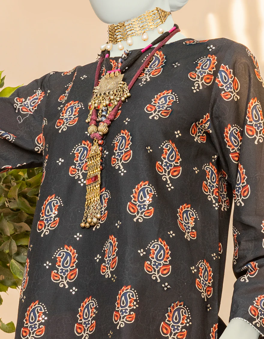 BLACK LAWN 2PC STITCHED | JLAWN-S-JST-US-23-1611/S RASI - Image 3