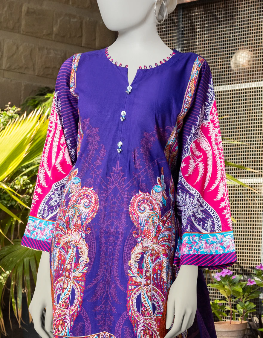PURPLE LAWN 2PC STITCHED | JLAWN-S-JST-US-23-1653/S GILARO - Image 2