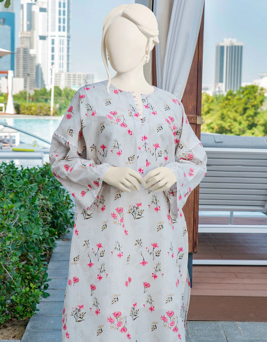 CREAM-BEIGE LAWN 1PC UNSTITCHED | JLAWN-S-JSU-US-22-902 BORAGE - Image 3