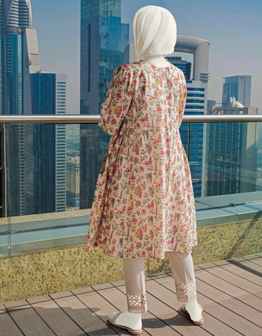 PEACH 1PC UNSTITCHED | JLAWN-S-JSU-US-22-905 DIANELLA - Image 2