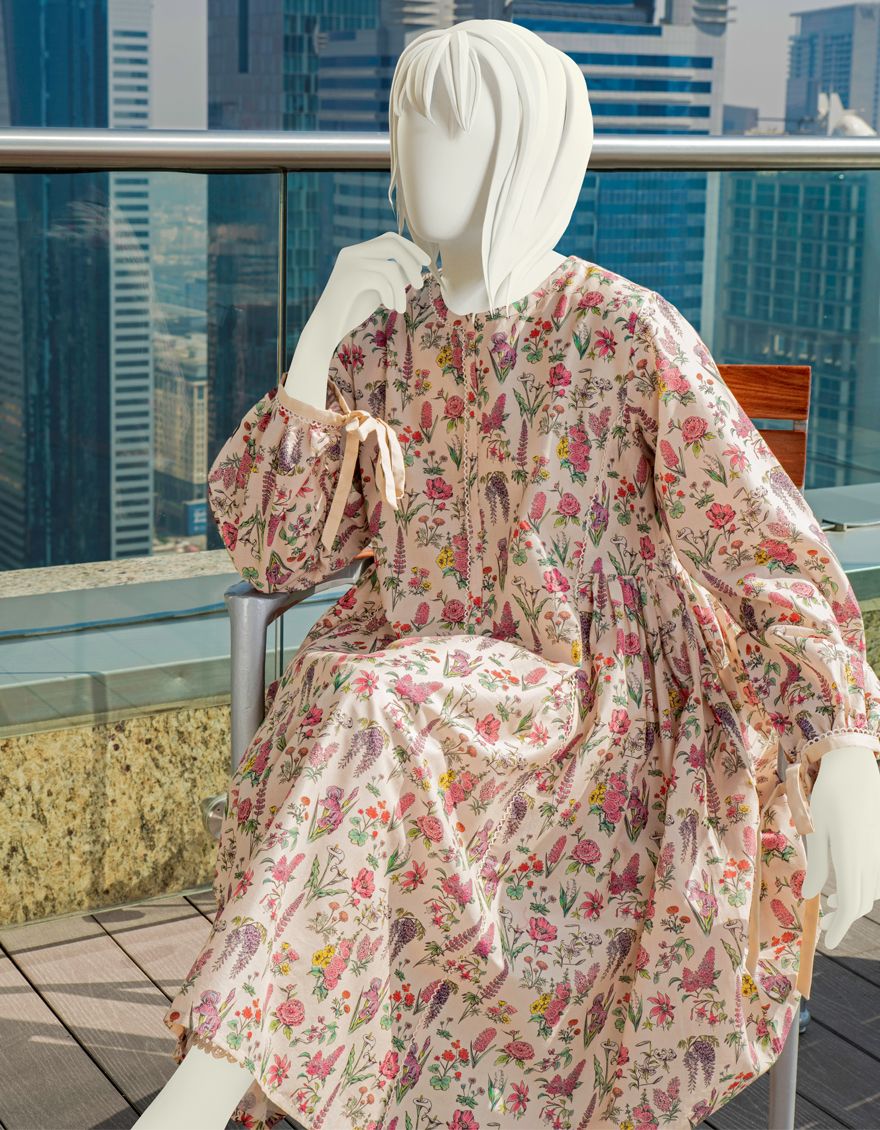 PEACH 1PC UNSTITCHED | JLAWN-S-JSU-US-22-905 DIANELLA - Image 4