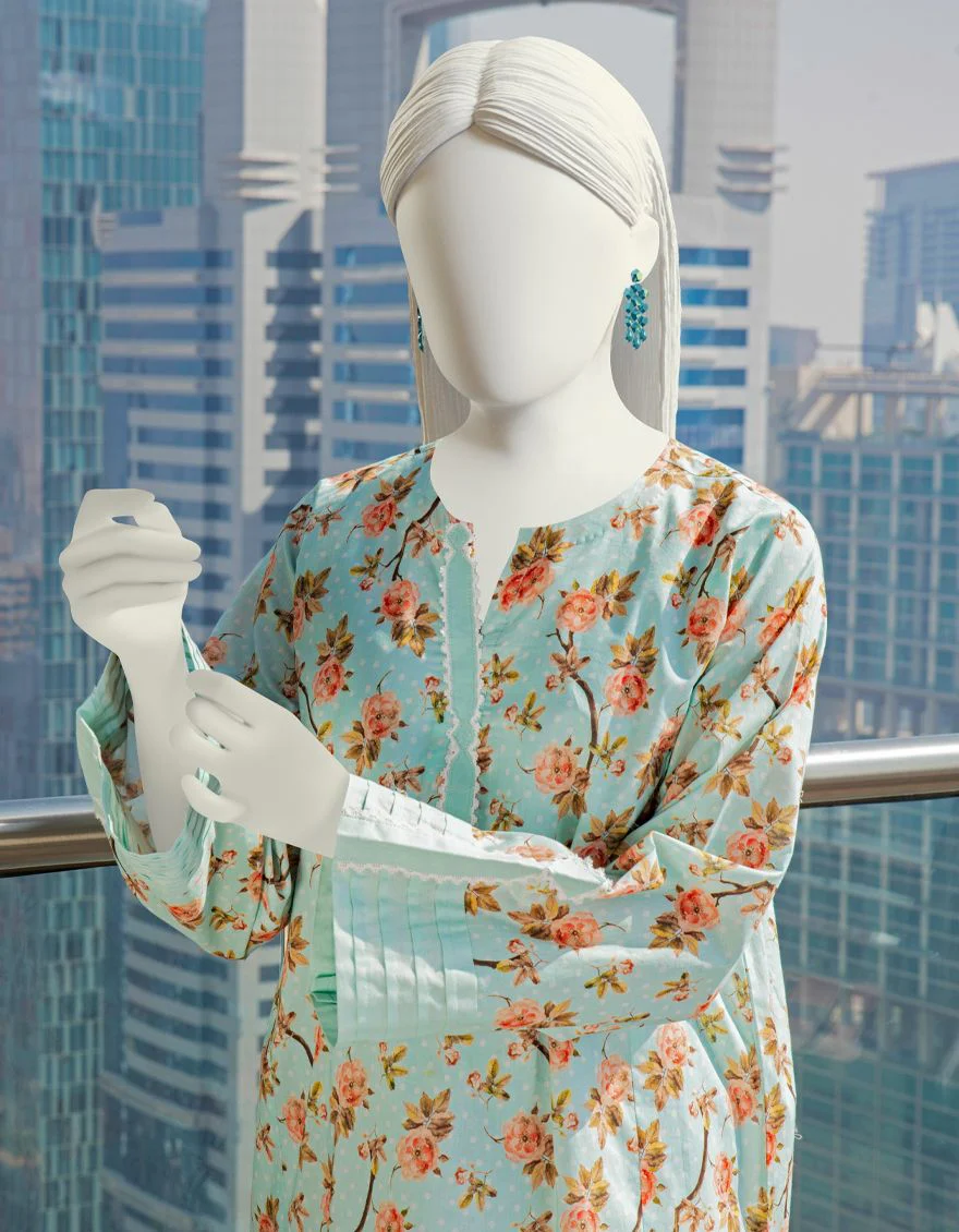 FEROZI LAWN 1PC UNSTITCHED | JLAWN-S-JSU-US-22-909 OCEAN SKY - Image 3