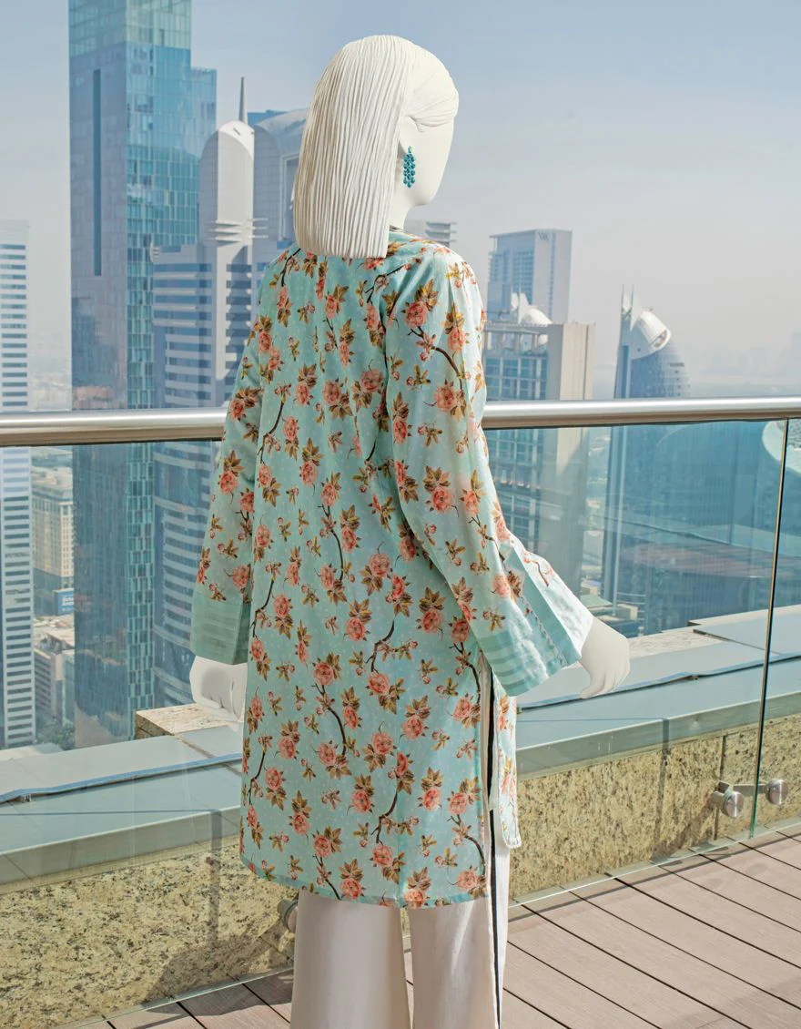 FEROZI LAWN 1PC UNSTITCHED | JLAWN-S-JSU-US-22-909 OCEAN SKY - Image 4