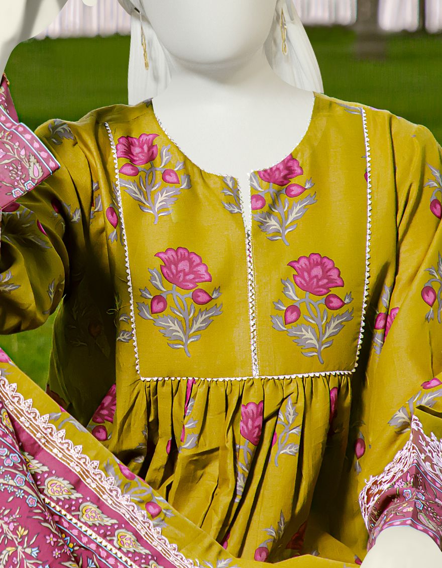 MAROON-GREEN LAWN 1PC UNSTITCHED | JLAWN-S-JSU-US-22-914 BALOTA - Image 2