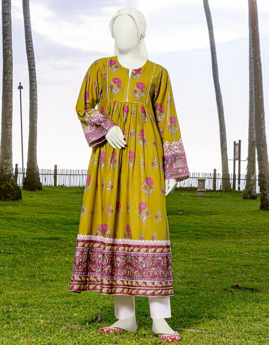 MAROON-GREEN LAWN 1PC UNSTITCHED | JLAWN-S-JSU-US-22-914 BALOTA - Image 6