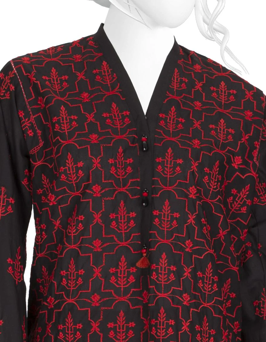 BLACK 3PC UNSTITCHED | JLAWN-S-US-19-248/A BOLD SCHIFFLI - Image 3