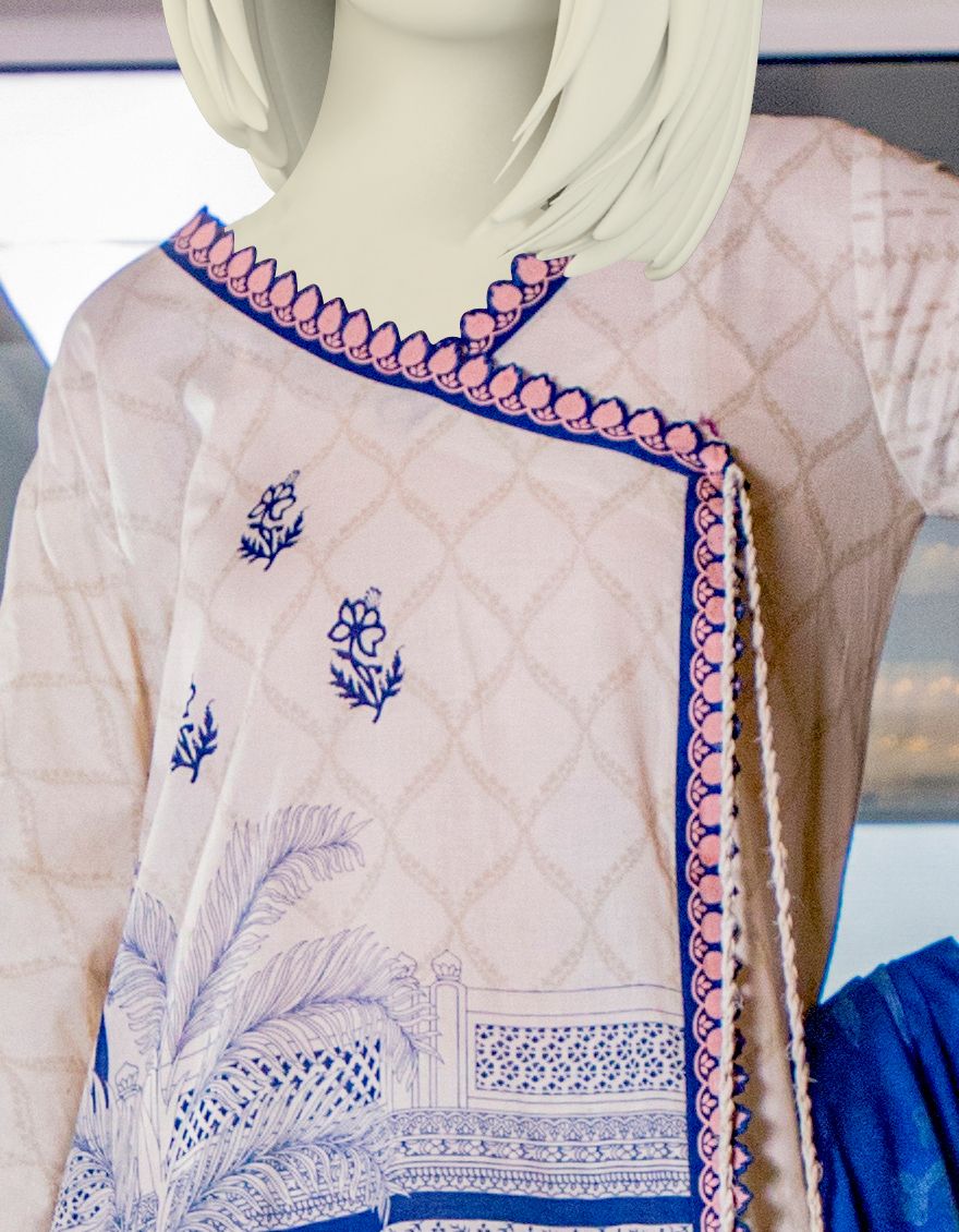 OFF WHITE LAWN 3PC UNSTITCHED | JLAWN-S-US-21-183 MAHROSH - Image 2
