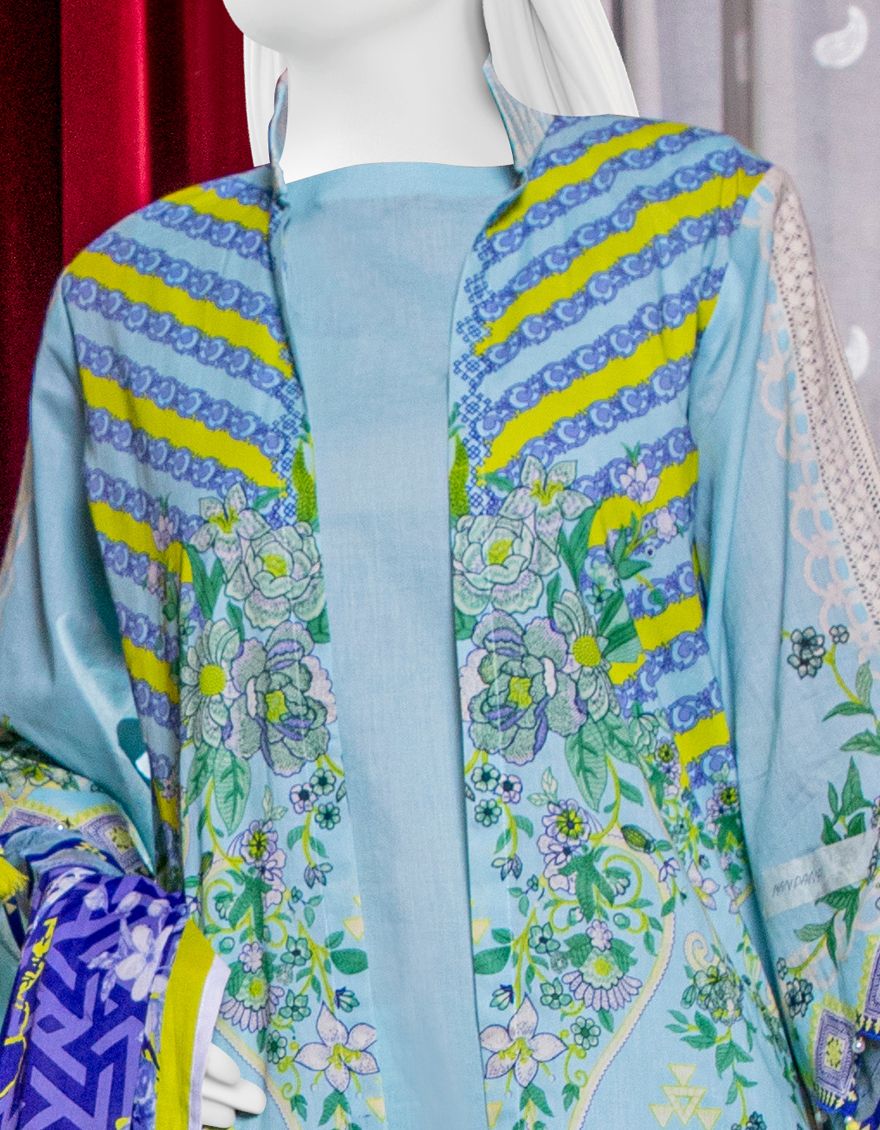 FEROZI LAWN 3PC UNSTITCHED | JLAWN-S-US-21-213 MANDANA - Image 2