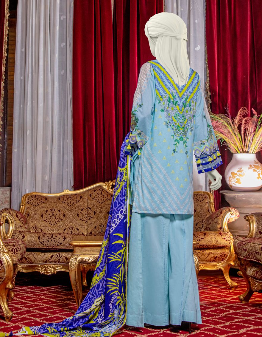 FEROZI LAWN 3PC UNSTITCHED | JLAWN-S-US-21-213 MANDANA - Image 3