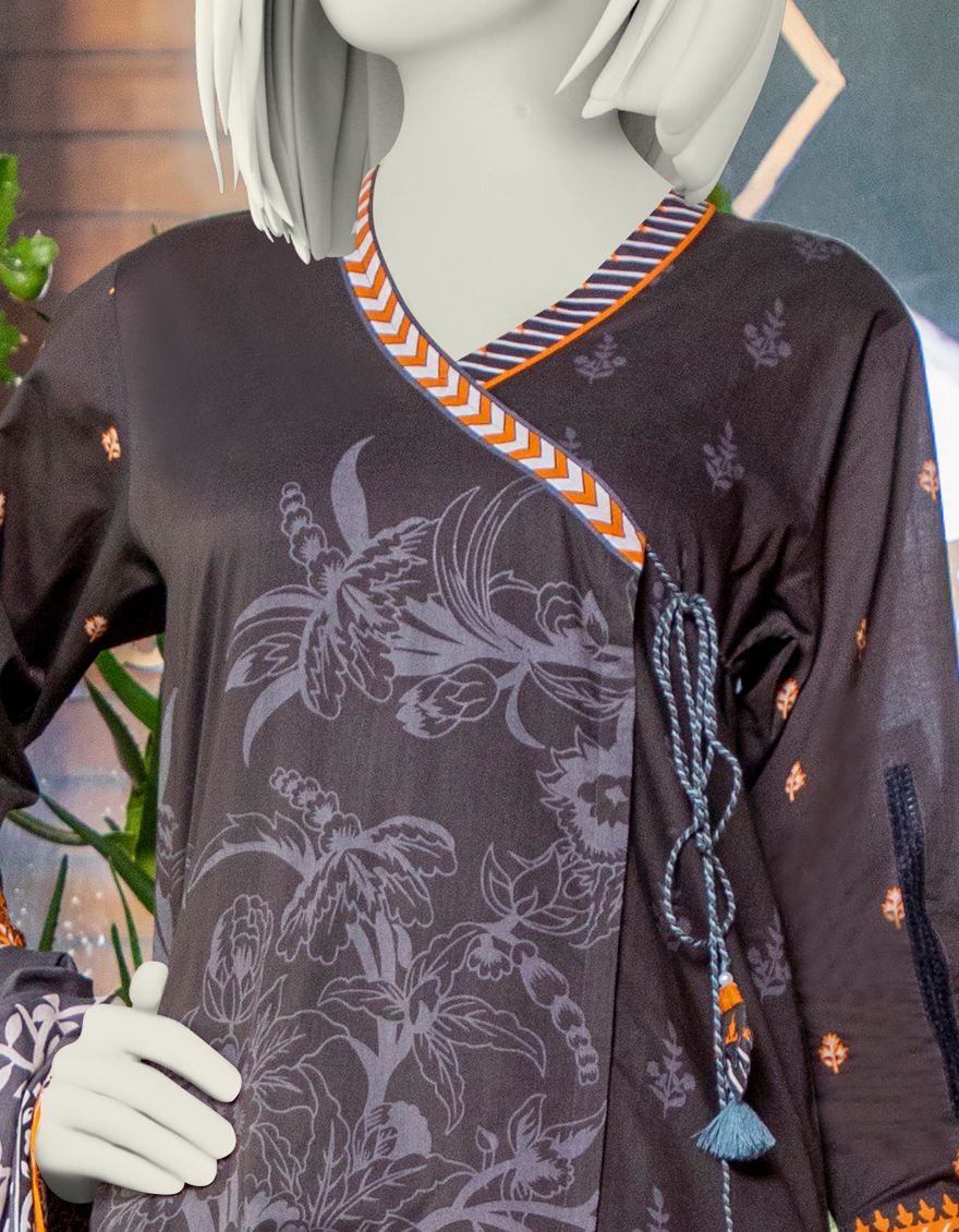 MULTICOLOR LAWN 3PC UNSTITCHED | JLAWN-S-US-21-215 ZARKHAIZ - Image 2