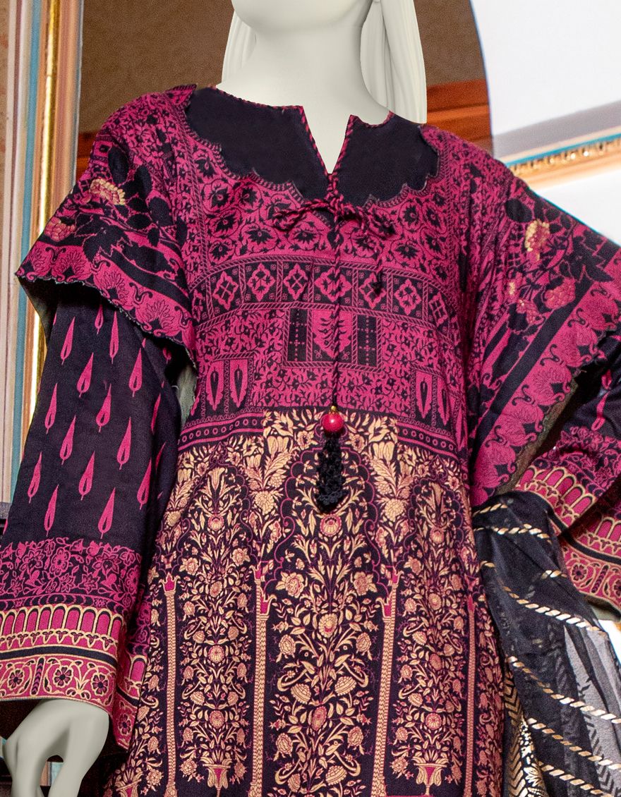 RED-BLACK LAWN 3PC UNSTITCHED | JLAWN-S-US-21-230 DASTAAR - Image 2