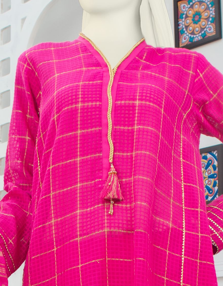 PINK LAWN 3PC UNSTITCHED | JLAWN-S-US-21-233 TURA - Image 2