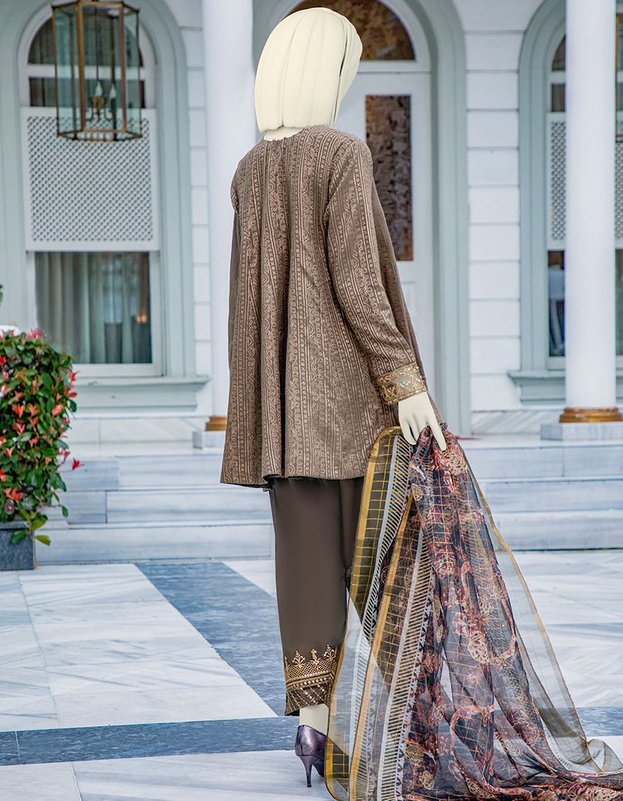 MAHNDI GREEN LAWN 3PC UNSTITCHED | JLAWN-S-US-21-239 KARDELEN - Image 2