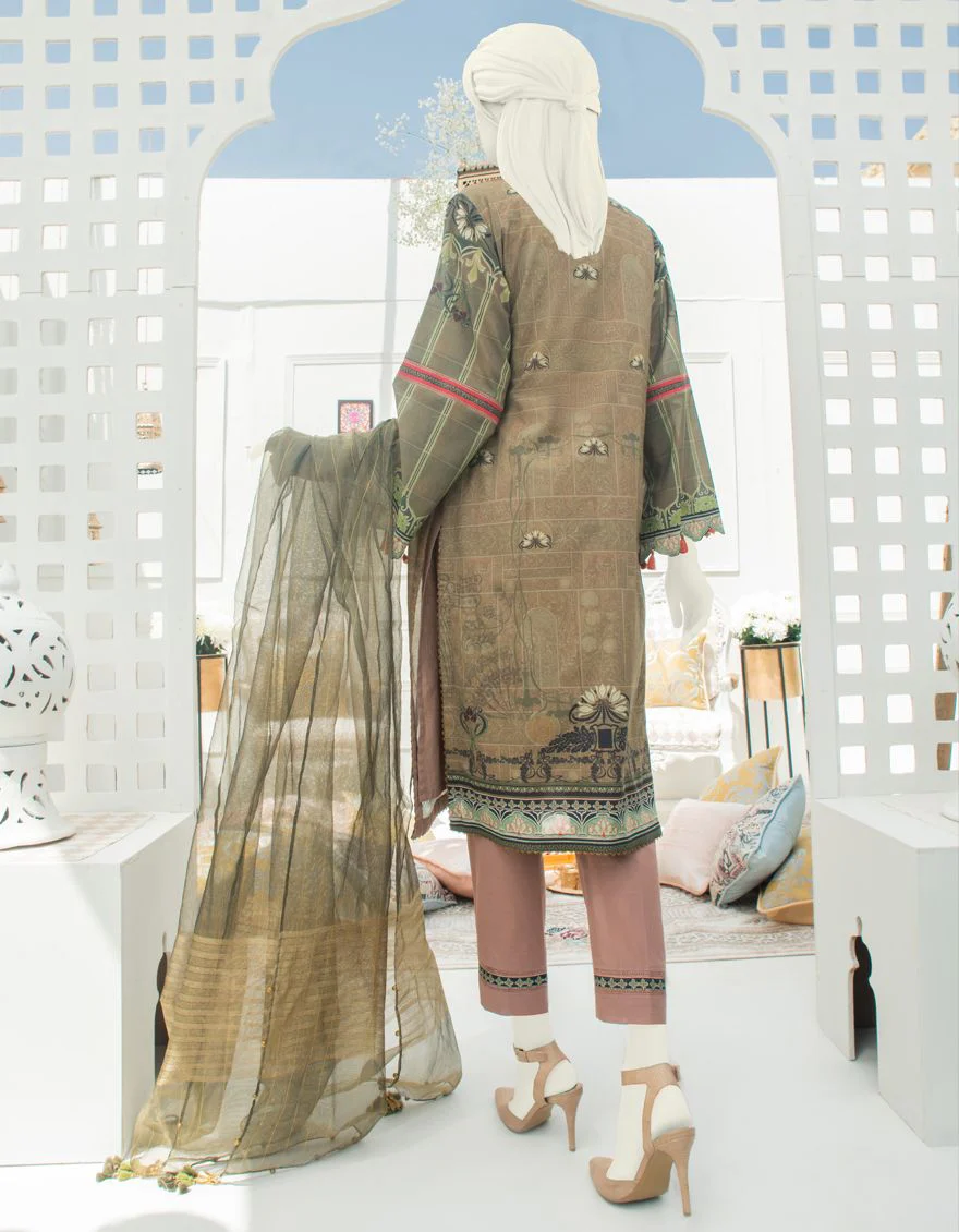MULTICOLOR LAWN 3PC UNSTITCHED | JLAWN-S-US-21-252 MUSE - Image 3