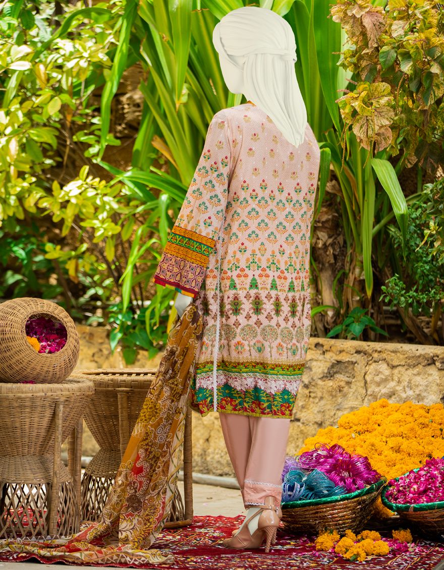 PINK LAWN 3PC UNSTITCHED | JLAWN-S-US-21-270 NENCIA - Image 4