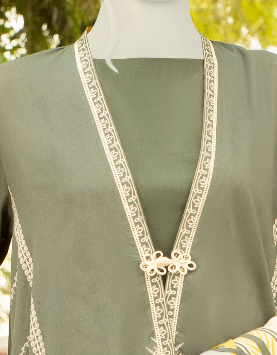 GREEN LAWN 3PC UNSTITCHED | JLAWN-S-US-21-275 ROMA - Image 3
