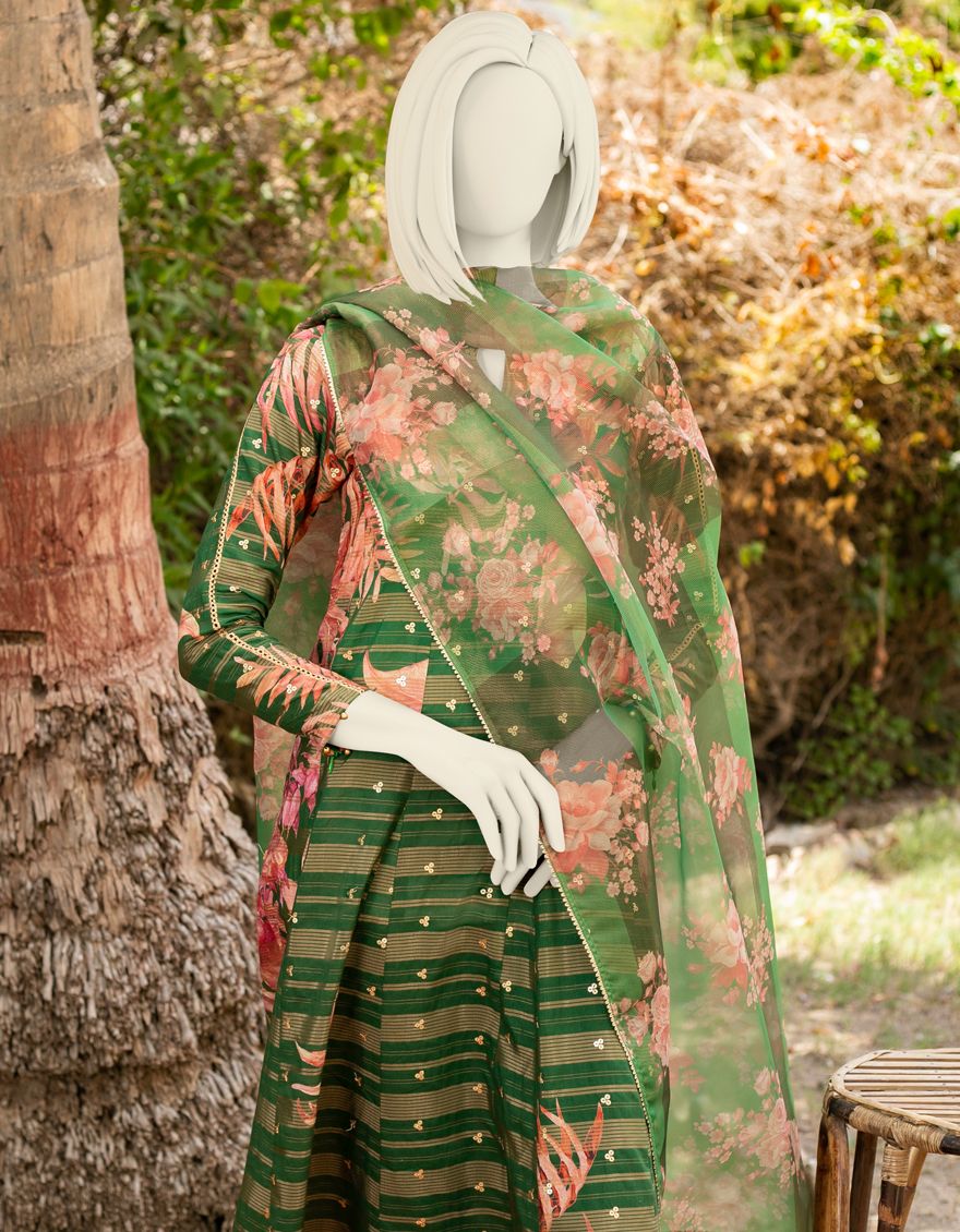 GREEN LAWN 3PC UNSTITCHED | JLAWN-S-US-21-287 IVAN - Image 4