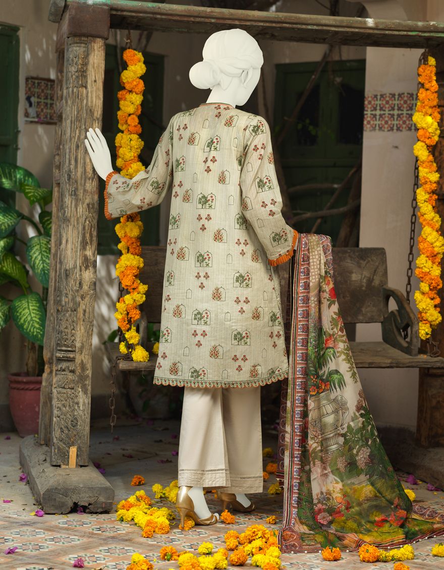 BEIGE LAWN 3PC UNSTITCHED | JLAWN-S-US-21-771/A ANATOLIA - Image 3