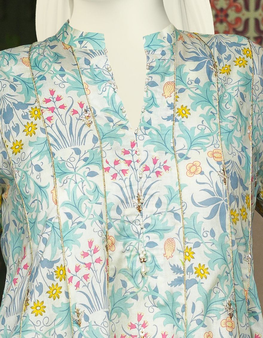 SKY BLUE LAWN 3PC UNSTITCHED | JLAWN-S-US-21-772/A MARRIANE - Image 3