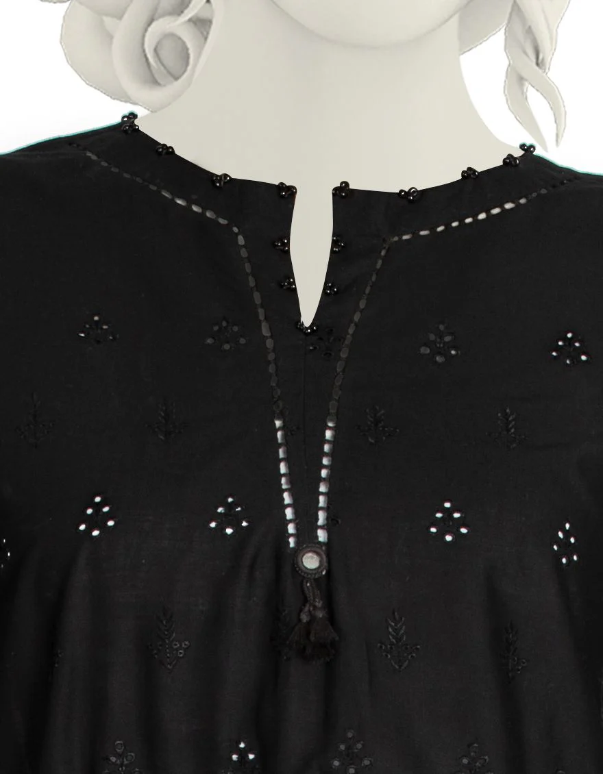 BLACK 3PC STITCHED | JLAWN-S-US-22-008/S CORN FLOWER - Image 3