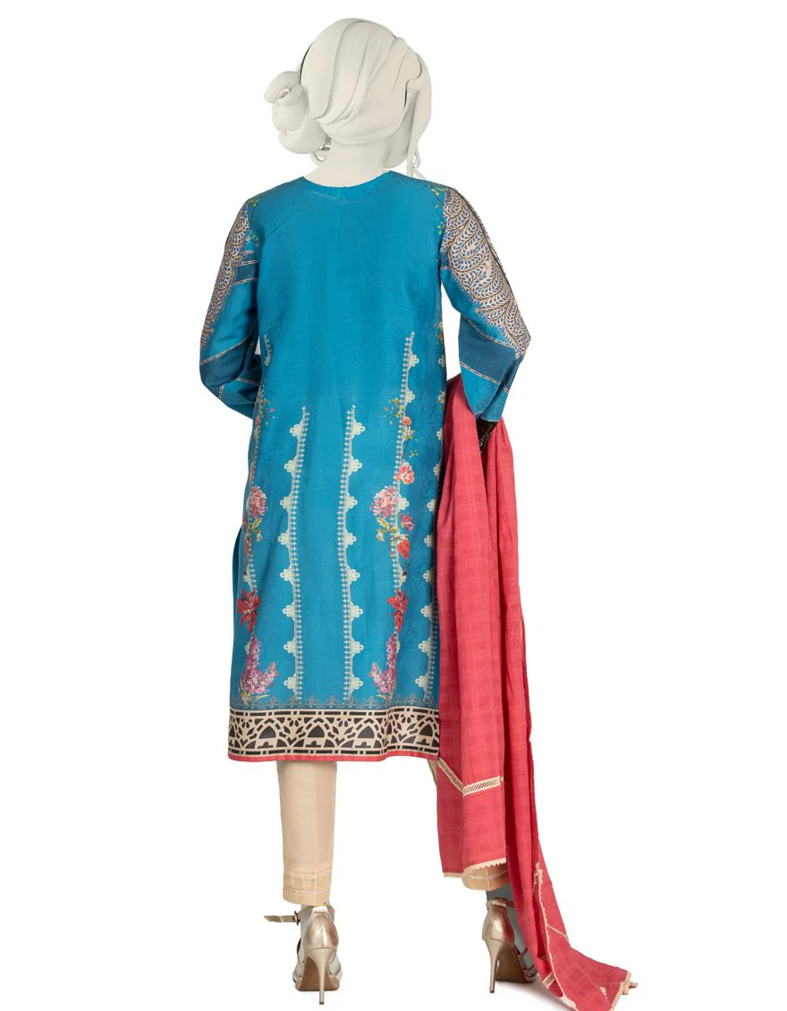 BLUE 3PC STITCHED | JLAWN-S-US-22-010/S BLOOM - Image 2