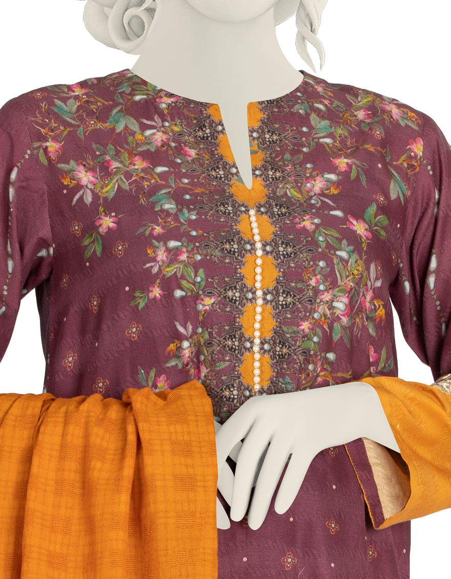 MAROON 3PC STITCHED | JLAWN-S-US-22-012/S BLEND - Image 3