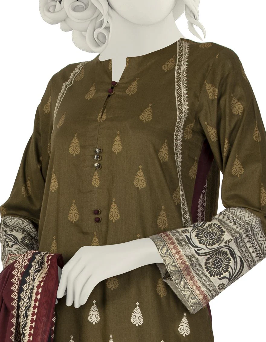 GREEN LAWN 3PC STITCHED | JLAWN-S-US-22-017/S BLOCK HERITAGE - Image 3